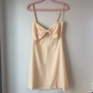 CIDER Bow Front Mini Dress, Size: Medium